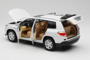 Toyota Highlander XU40 Weiß Paudi Model 1:18 2043612-W1 Metall — Bild 5 von 8
