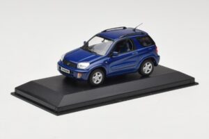 Toyota RAV4 Dunkelblau Grau Innenraum Minichamps 1:43 433166004 Metall — Bild 2 von 4