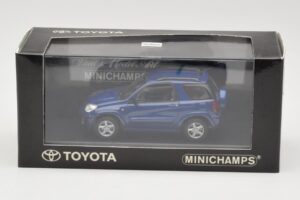 Toyota RAV4 Dunkelblau Grau Innenraum Minichamps 1:43 433166004 Metall — Bild 4 von 4