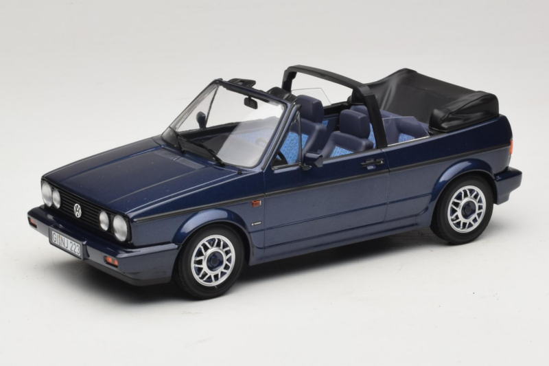 Volkswagen Golf Mk1 Cabriolet Quartett Inca Blue Norev 1:18 188628 Metall