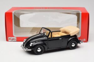 Volkswagen Käfer Cabriolet Schwarz Maisto 1:18 37800-M6 Metall — Bild 8 von 8