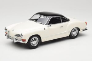 Volkswagen Karmann Ghia Creme Schwarz Minichamps 1:18 155054021 Metall