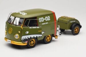 Volkswagen Kool Kombi Army Fighter Green Solido 1:18 S1810901 Metall — Bild 2 von 8