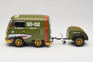 Volkswagen Kool Kombi Army Fighter Green Solido 1:18 S1810901 Metall — Bild 4 von 8
