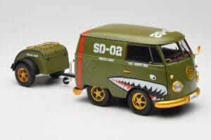 Volkswagen Kool Kombi Army Fighter Green Solido 1:18 S1810901 Metall — Bild 6 von 8
