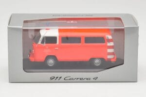 Volkswagen T2 Bus Feuerwehr Frankfurt Rote Stoßstangen Minichamps 1:43 400053091-V1 Metall — Bild 4 von 4