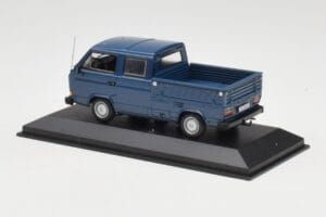 Volkswagen T3 Doppelkabine Pritschenwagen Blau Minichamps 1:43 400055260 Metall — Bild 2 von 4