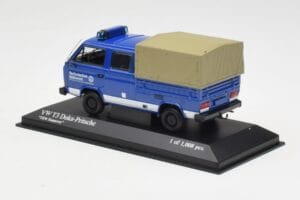 Volkswagen T3 Doppelkabine Pritschenwagen THW Hannover Minichamps 1:43 400055290 Metall — Bild 3 von 4