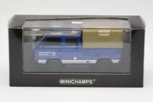 Volkswagen T3 Doppelkabine Pritschenwagen THW Hannover Minichamps 1:43 400055290 Metall — Bild 4 von 4