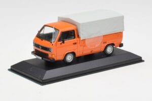 Volkswagen T3 Pritschenwagen Orange Minichamps 1:43 400055200 Metall — Bild 2 von 4