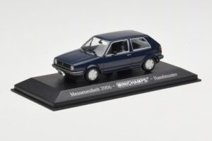 Volkswagen Golf Mk2 Blau Messehandmuster Minichamps 1:43 GOLFHANDMUSTER Metall — Bild 2 von 4