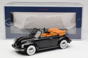 Volkswagen Beetle 1303 Cabriolet Schwarz Norev 1:18 188533 Metall — Bild 6 von 6