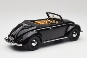 Volkswagen Beetle Type 1 Hebmuller Cabriolet Schwarz Minichamps 1:18 107054232 Metall — Bild 2 von 6