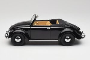 Volkswagen Beetle Type 1 Hebmuller Cabriolet Schwarz Minichamps 1:18 107054232 Metall — Bild 3 von 6