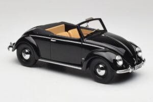Volkswagen Beetle Type 1 Hebmuller Cabriolet Schwarz Minichamps 1:18 107054232 Metall — Bild 4 von 6