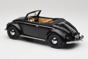 Volkswagen Beetle Type 1 Hebmuller Cabriolet Schwarz Minichamps 1:18 107054232 Metall — Bild 5 von 6