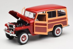 Willys Jeep Station Wagon Rot Road Signature 1:18 92858 Metall — Bild 2 von 8