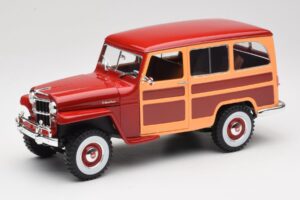 Willys Jeep Station Wagon Rot Road Signature 1:18 92858 Metall