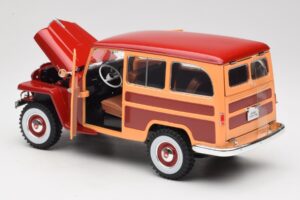 Willys Jeep Station Wagon Rot Road Signature 1:18 92858 Metall — Bild 5 von 8