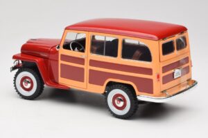 Willys Jeep Station Wagon Rot Road Signature 1:18 92858 Metall — Bild 7 von 8