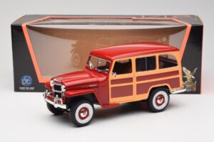 Willys Jeep Station Wagon Rot Road Signature 1:18 92858 Metall — Bild 8 von 8
