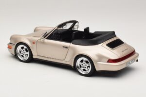 Porsche 911 964 Turbo Look Cabrio Zermatt Silver Norev 1:18 187140 Metall — Bild 7 von 8