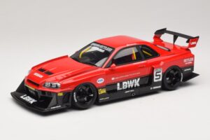 Nissan Skyline ER34 LB Super Silhouette Active Red GT Spirit 1:18 Nissan Skyline ER34 LB Super Silhouette Active Red GT Spirit 1:18 GT570 Resin