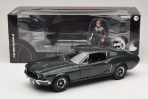 Ford Mustang GT Bullitt mit Steve McQueen Figur Greenlight 1:18 12885 Metall — Bild 8 von 8