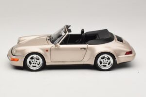 Porsche 911 964 Turbo Look Cabrio Zermatt Silver Norev 1:18 187140 Metall — Bild 4 von 8