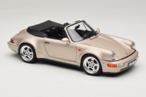 Porsche 911 964 Turbo Look Cabrio Zermatt Silver Norev 1:18 187140 Metall — Bild 6 von 8
