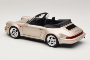 Porsche 911 964 Turbo Look Cabrio Zermatt Silver Norev 1:18 187140 Metall — Bild 7 von 8