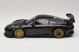 Porsche 911 992 GT3 RS Manthey Racing Schwarz mit Goldenen Felgen Minichamps 1:18 MR-911-GT3RS-1804 Metall — Bild 3 von 6