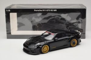 Porsche 911 992 GT3 RS Manthey Racing Schwarz mit Goldenen Felgen Minichamps 1:18 MR-911-GT3RS-1804 Metall — Bild 6 von 6