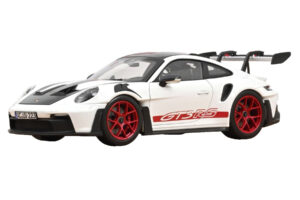 Porsche 911 992 GT3 RS Weissach Package Weiß Pyro Red Norev 1:18 187373 Metall