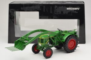 Deutz F2L 514 Traktor Frontlader Grün Minichamps 1:18 109144071 Metall — Bild 6 von 6