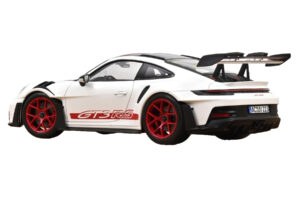 Porsche 911 992 GT3 RS Weissach Package Weiß Pyro Red Norev 1:18 187373 Metall — Bild 3 von 3