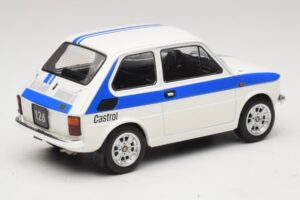 Fiat 126 Castrol Livery Weiß Blau MCG 1:18 MCG18666 Metall — Bild 2 von 6