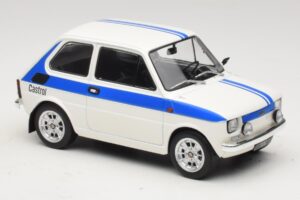 Fiat 126 Castrol Livery Weiß Blau MCG 1:18 MCG18666 Metall — Bild 4 von 6