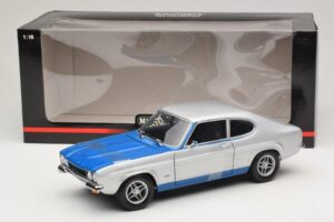 Ford Capri RS2600 Mk1 Silver Blue Minichamps 1:18 150089072 Metall — Bild 6 von 6