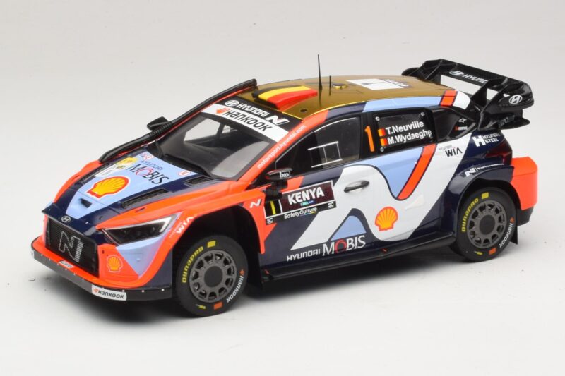 Hyundai i20 N Rally1 #1 T. Neuville / M. Wydaeghe Safari Rally Kenya 2025 IXO 1:18 Hyundai i20 N Rally1 #1 T. Neuville / M. Wydaeghe Safari Rally Kenya 2025 IXO 1:18 18RMC247B Metall