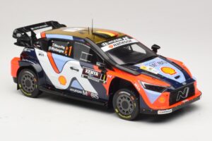 Hyundai i20 N Rally1 #1 T. Neuville / M. Wydaeghe Safari Rally Kenya 2025 IXO 1:18 18RMC247B Metall — Bild 4 von 6