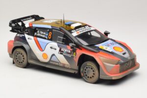 Hyundai i20 N Rally1 #8 O. Tanak / M. Jarveoja Safari Rally Kenya 2025 IXO 1:18 18RMC247A Metall — Bild 4 von 6