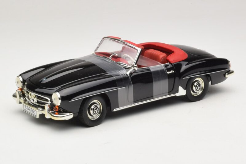 Mercedes 190 SL W121 Roadster Schwarz ERTL 1:18 7464 Metall