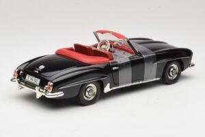 Mercedes 190 SL W121 Roadster Schwarz ERTL 1:18 7464 Metall — Bild 2 von 6