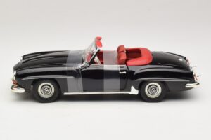 Mercedes 190 SL W121 Roadster Schwarz ERTL 1:18 7464 Metall — Bild 3 von 6