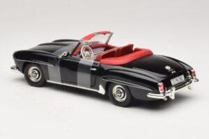 Mercedes 190 SL W121 Roadster Schwarz ERTL 1:18 7464 Metall — Bild 5 von 6