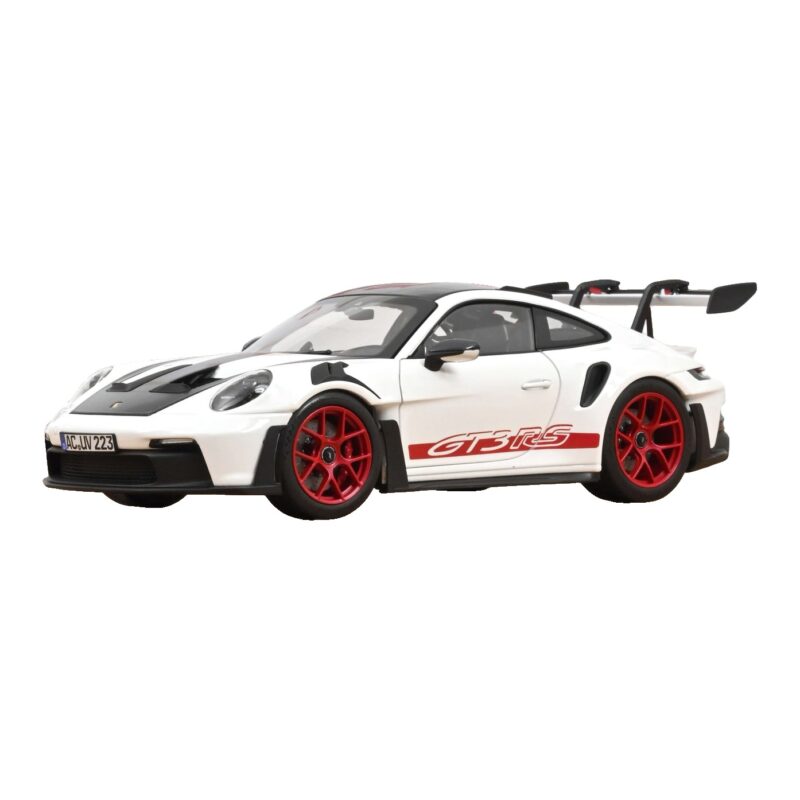 Porsche 911 992 GT3 RS Weissach Package Weiß Pyro Red Norev 1:18 Porsche 911 992 GT3 RS Weissach Package Weiß Pyro Red Norev 1:18 187373 Metall