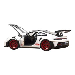 Porsche 911 992 GT3 RS Weissach Package Weiß Pyro Red Norev 1:18 187373 Metall — Bild 2 von 3