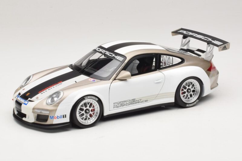 Porsche 911 997 GT3 Cup Weiß Mit Streifen 2008 Minichamps 1:18 WAP0210130C Metall