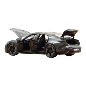 Porsche Taycan Turbo S Slate Grey Neo Norev 1:18 187654 Metall — Bild 2 von 5